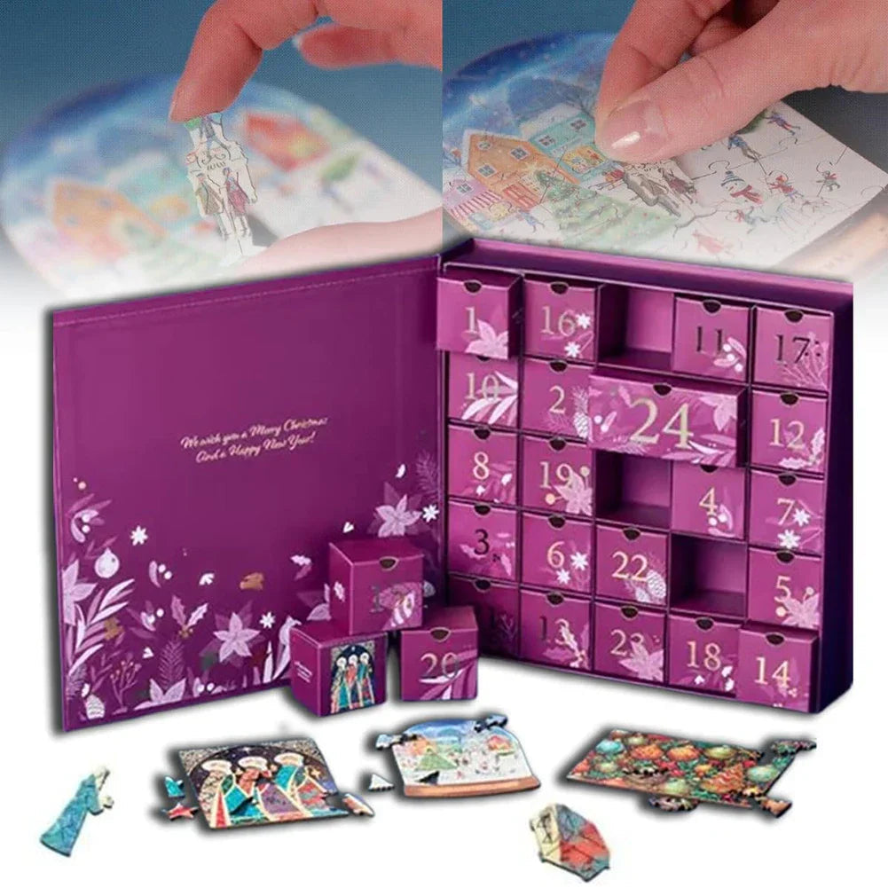 Puzzle Advent Calendar – 24 drawers of Christmas jigsaw pieces