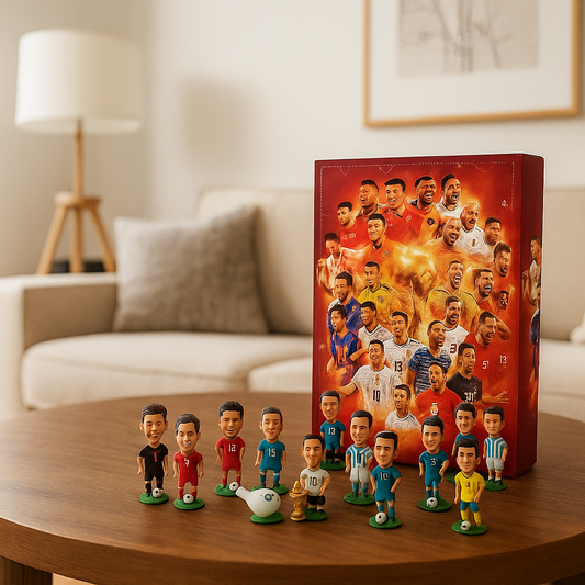 Football Advent Calendar – 24 collectible player figures, one behind each door