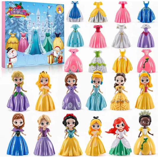 Princess Dress-Up Advent Calendar – 24 dolls with swappable outfits
