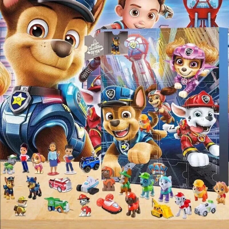 Paw Patrol Advent Calendar – toy figures, 24 daily collectibles