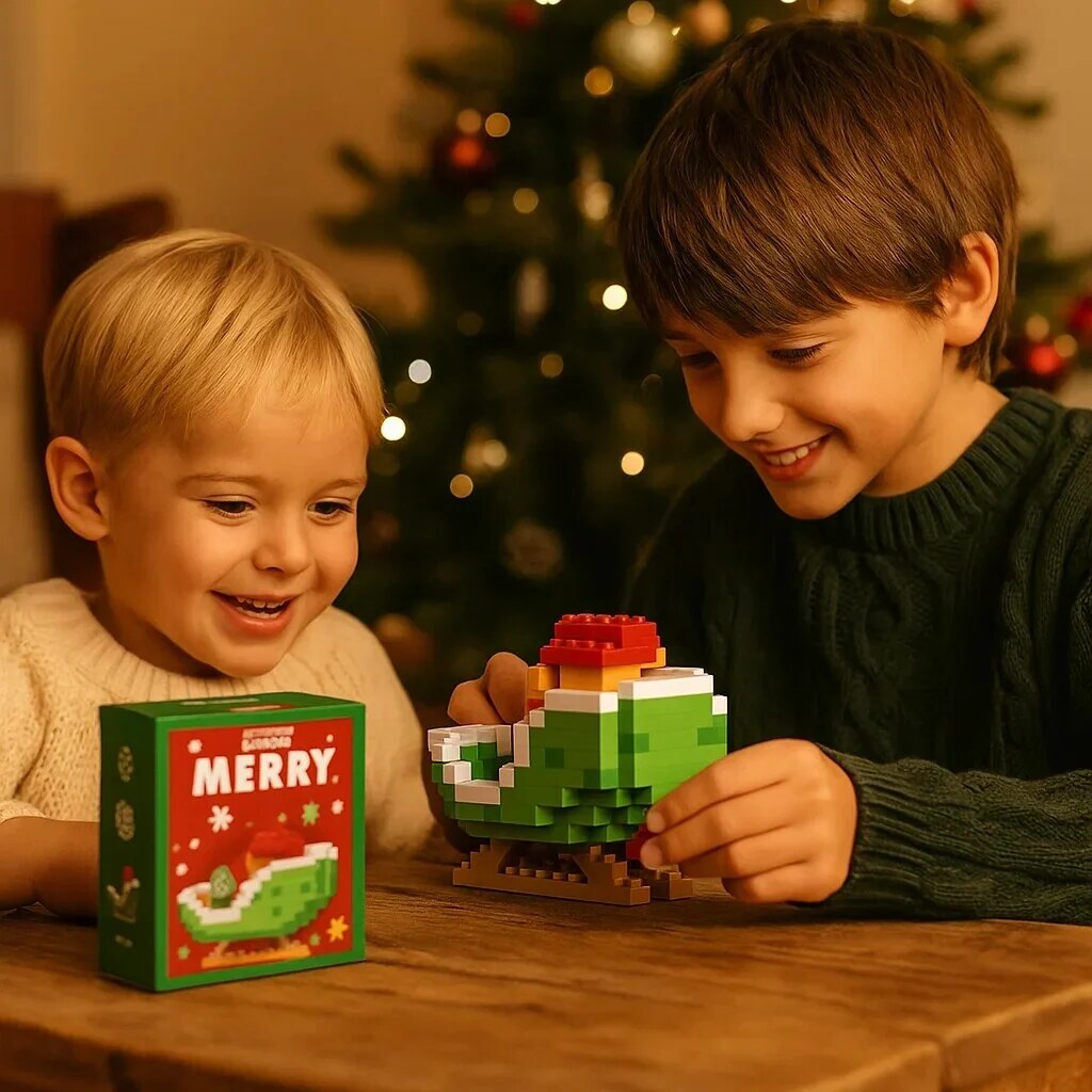 Building Block Figures – Nine Festive Characters, Self-Assemble