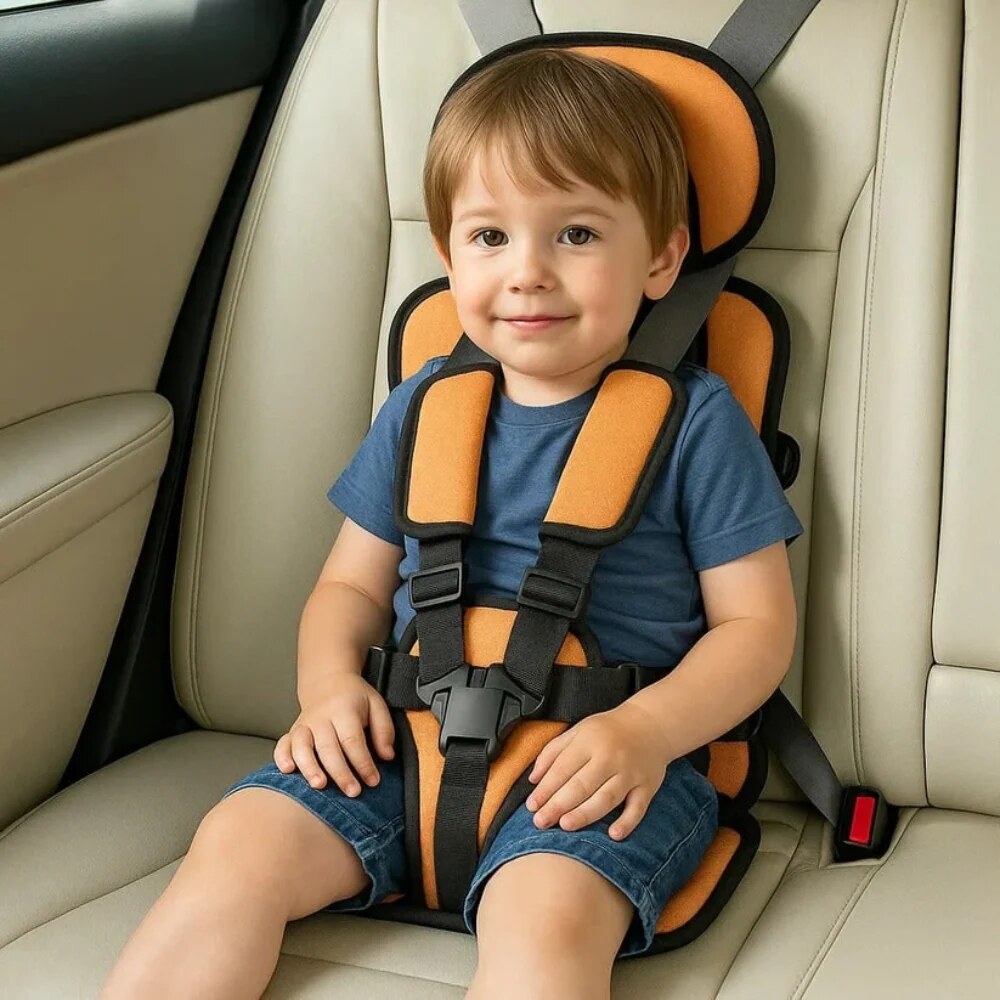 Portable Car Seat Booster – compact travel design, 5-point harness