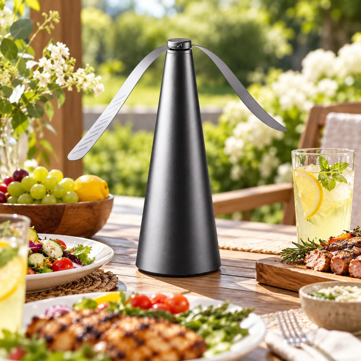 Portable Outdoor Fan – silent operation, battery-powered, lightweight