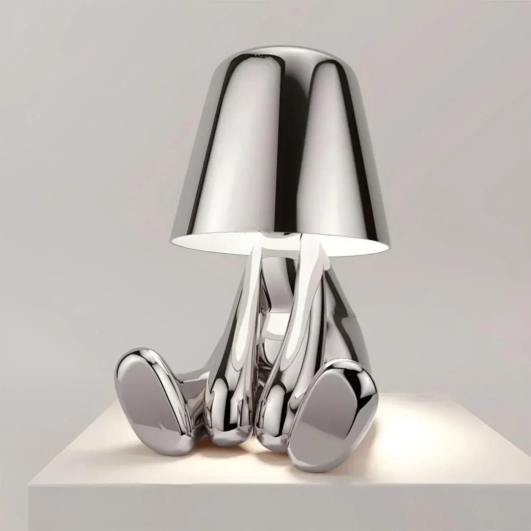 Sculptural Table Lamp – cordless rechargeable, touch dimming
