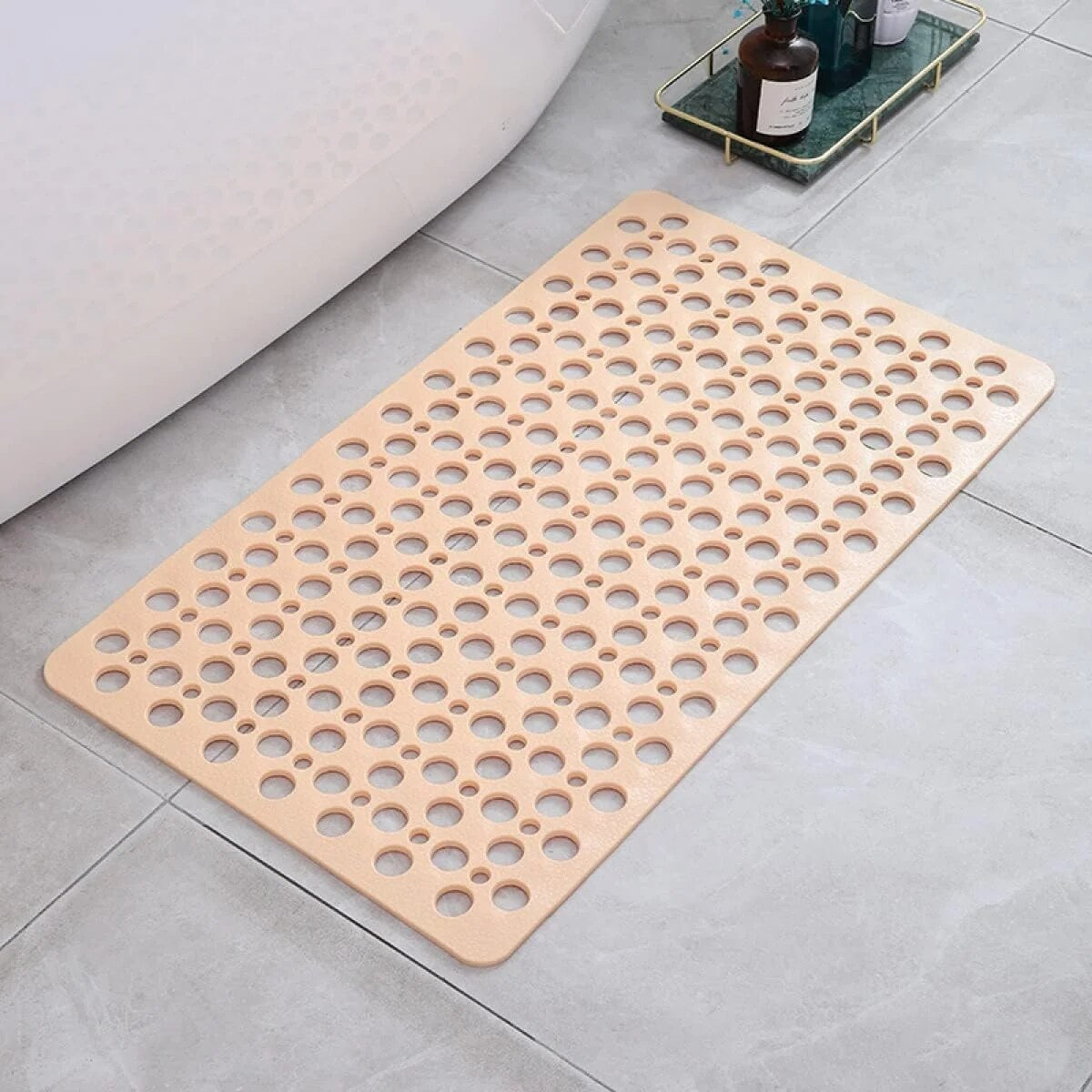 Shower Mat – non-slip suction cups, antibacterial TPE