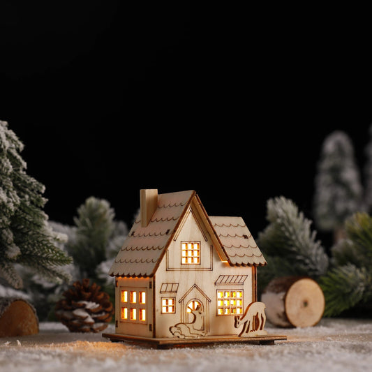 Wooden Christmas House