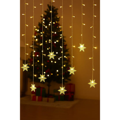 Snowflake Curtain Lights