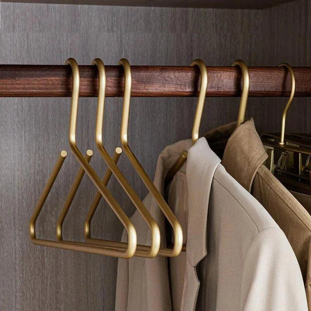 Non-Slip Clothes Hangers – set of five, slimline, matte finish
