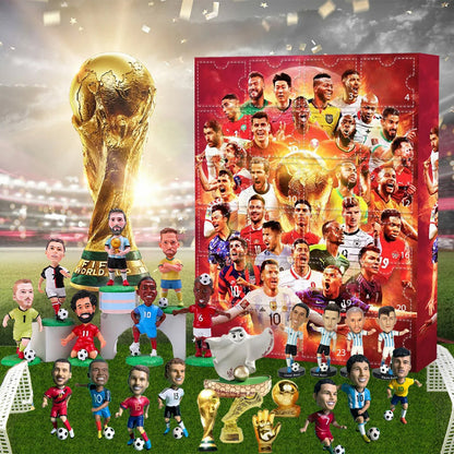 Football Advent Calendar – 24 collectible player figures, one behind each door