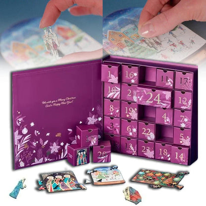 Puzzle Advent Calendar – 24 drawers of Christmas jigsaw pieces