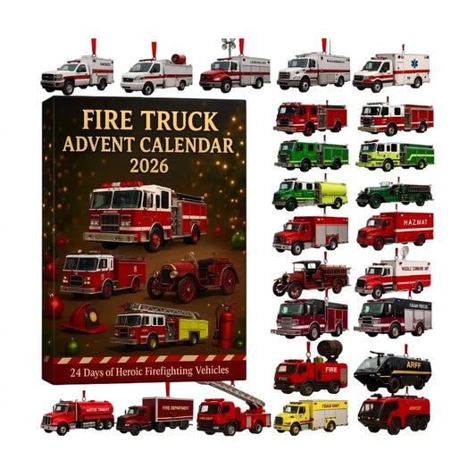 Fire Truck Advent Calendar – 24 fire vehicles, one behind each door