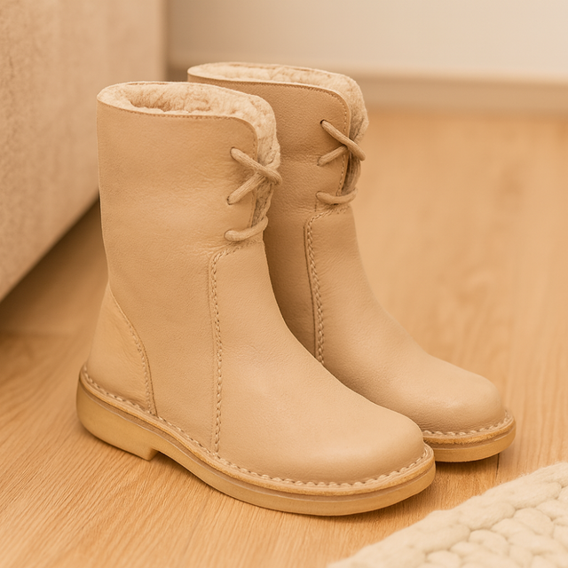 Women's Winter Boots – wool lining, waterproof outer, non-slip sole