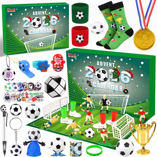 Football Advent Calendar – 24 doors, mini pitch, players and trophy