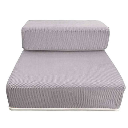 Foldable Dog Steps – two low steps, non-slip mesh, removable cover