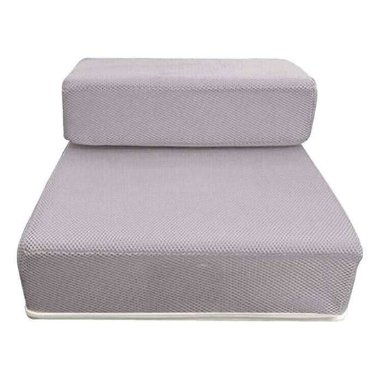 Foldable Dog Steps – two low steps, non-slip mesh, removable cover