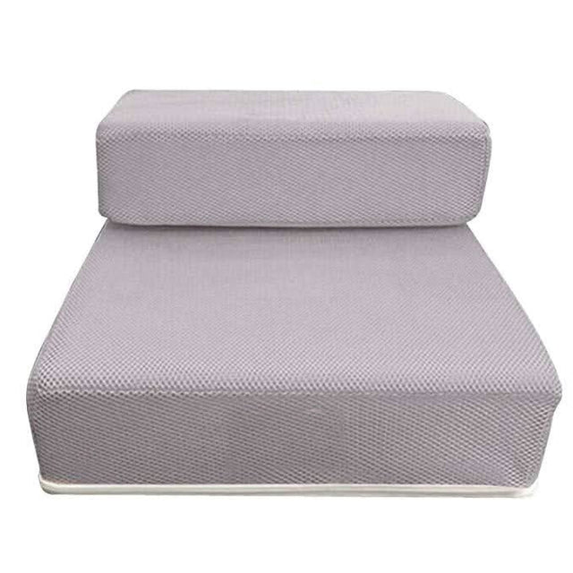 Foldable Dog Steps – two low steps, non-slip mesh, removable cover