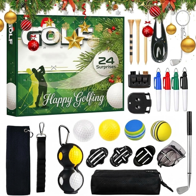 Golf Advent Calendar – 24 doors of tees, markers and practice balls