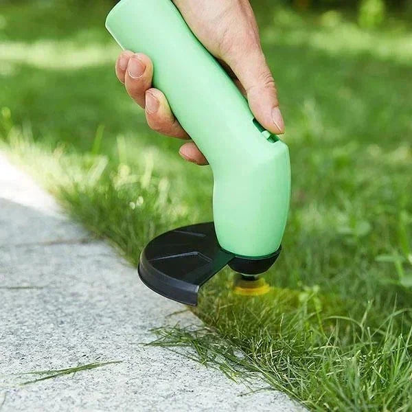 Cordless Whipper Snipper – mini grass trimmer, rechargeable, extension pole
