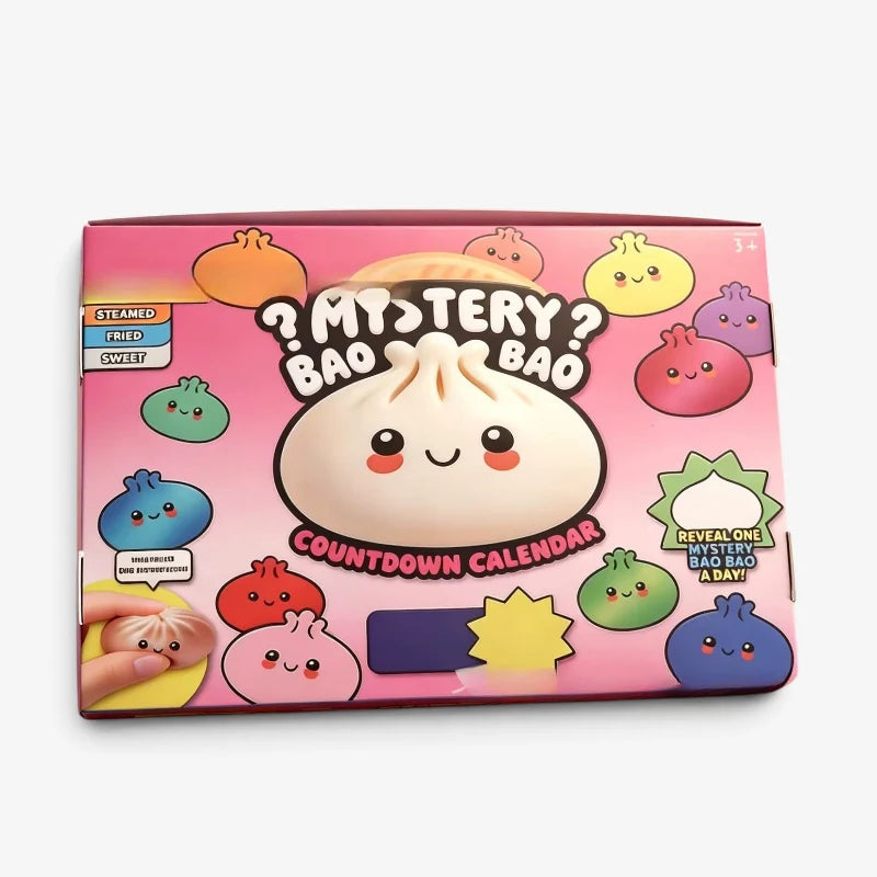 Squishy Advent Calendar – 24 mini dumpling squishies, soft foam figures