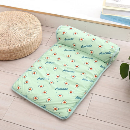 Pet Cooling Mat – raised bolster, no water or freezing, five patterns