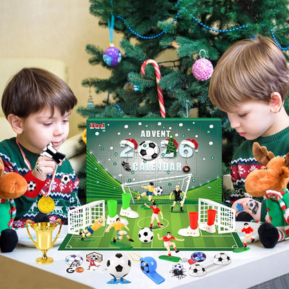 Football Advent Calendar – 24 doors, mini pitch, players and trophy