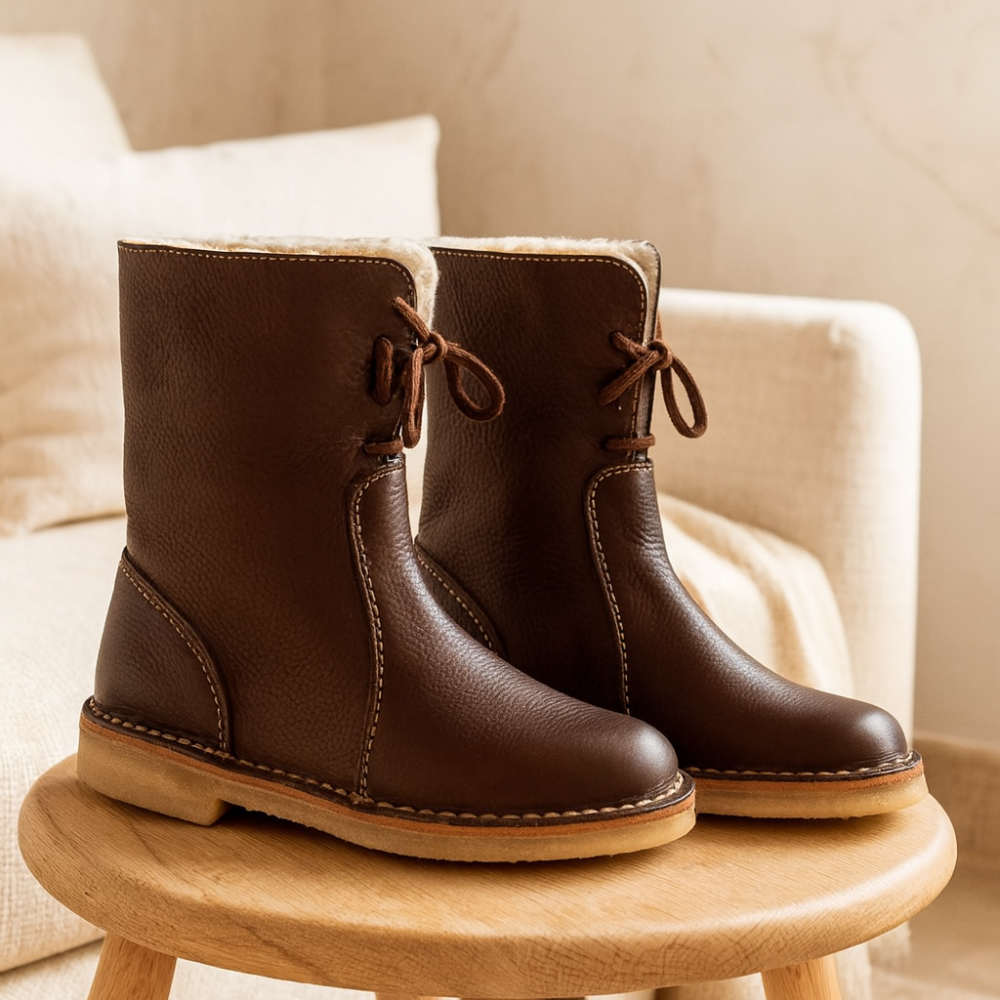 Women's Winter Boots – wool lining, waterproof outer, non-slip sole