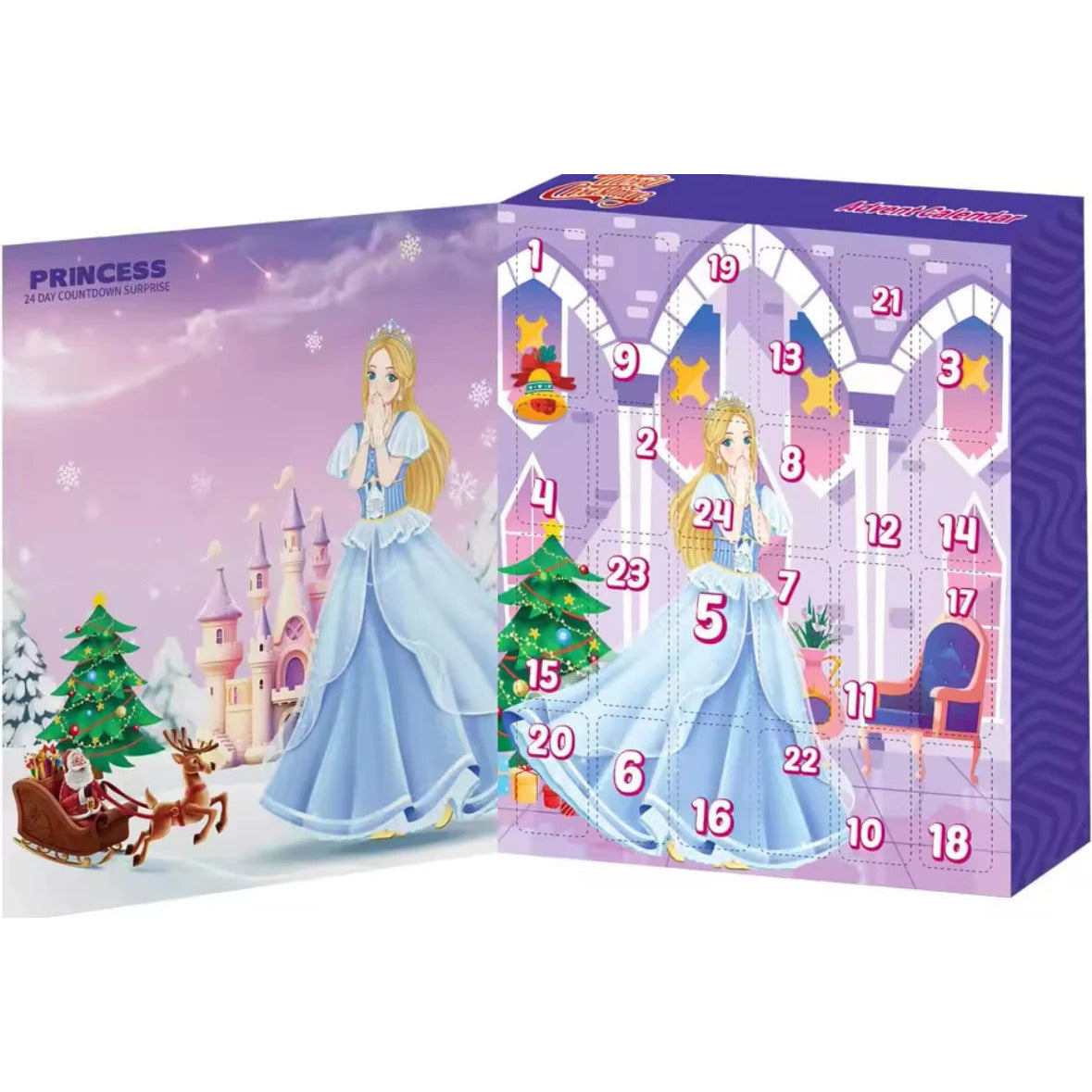 Princess Dress-Up Advent Calendar – 24 dolls with swappable outfits