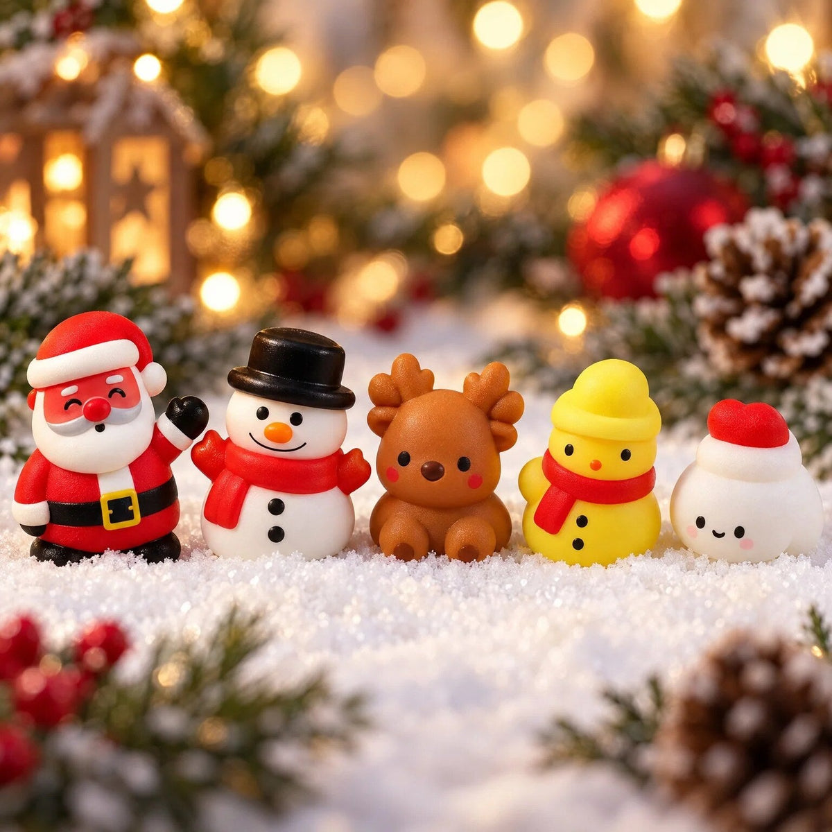 Squishy Advent Calendar – 24 mini squeeze toys, soft foam characters