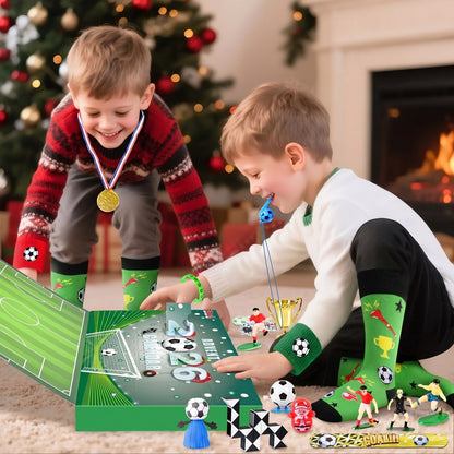 Football Advent Calendar – 24 doors, mini pitch, players and trophy
