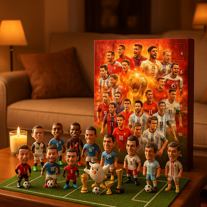 Football Advent Calendar – 24 collectible player figures, one behind each door
