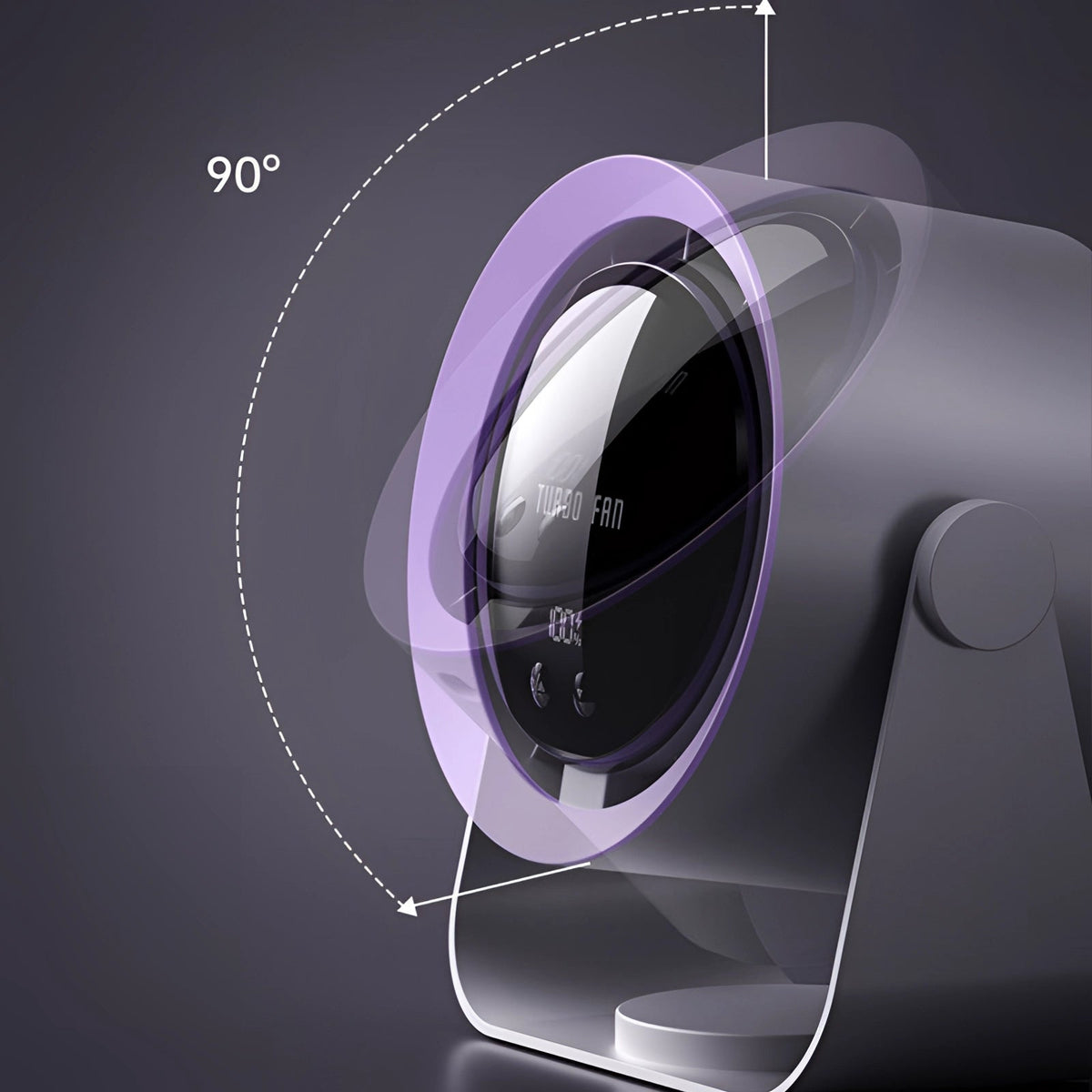 Desk Fan – quiet running, three speeds, LED display