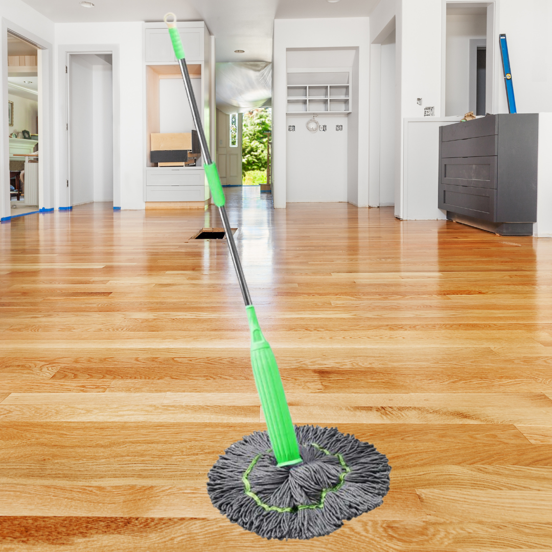 Mop and Bucket Set – hands-free wringing, wet and dry compartments