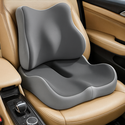 Car Seat Cushion – memory foam seat and back cushion, removable cover