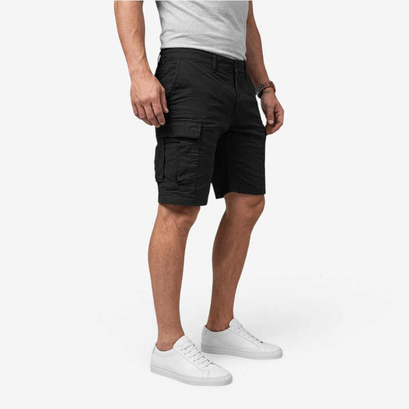 Mens Cargo Shorts – flap pockets, belt loops, knee length