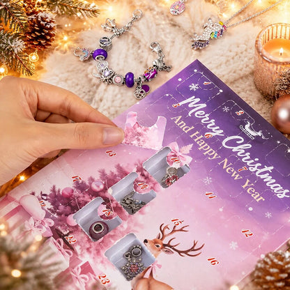 DIY Bracelet Advent Calendar – 24 charms, beads and a chain to assemble