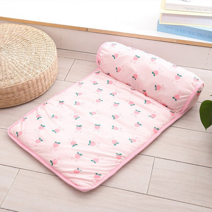 Pet Cooling Mat – raised bolster, no water or freezing, five patterns