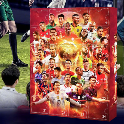 Football Advent Calendar – 24 collectible player figures, one behind each door