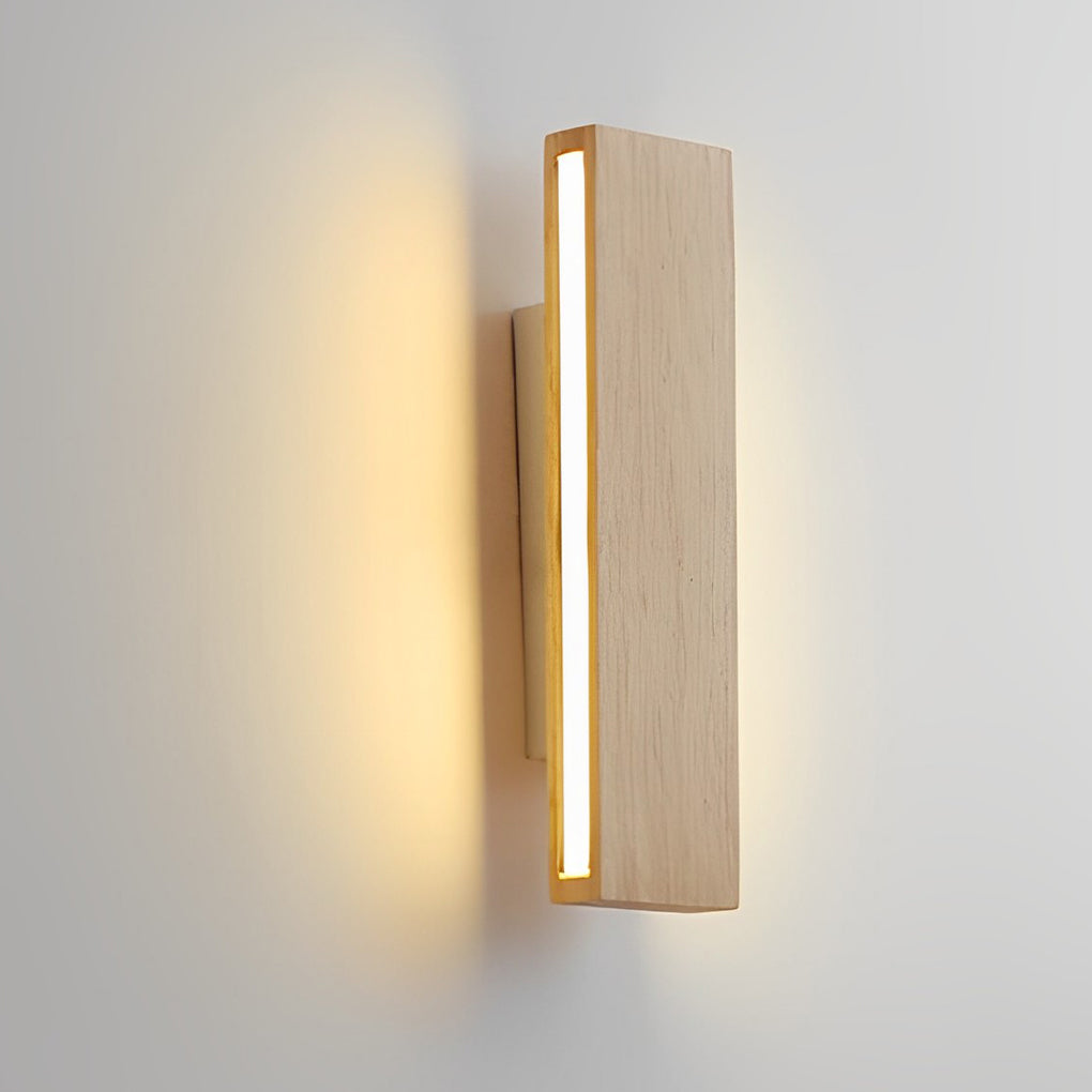 Rotating Wood Wall Light – turn the head to aim the light, built-in LED, three sizes