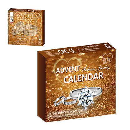 Jewellery Advent Calendar – 24 pieces, necklaces, rings and earrings