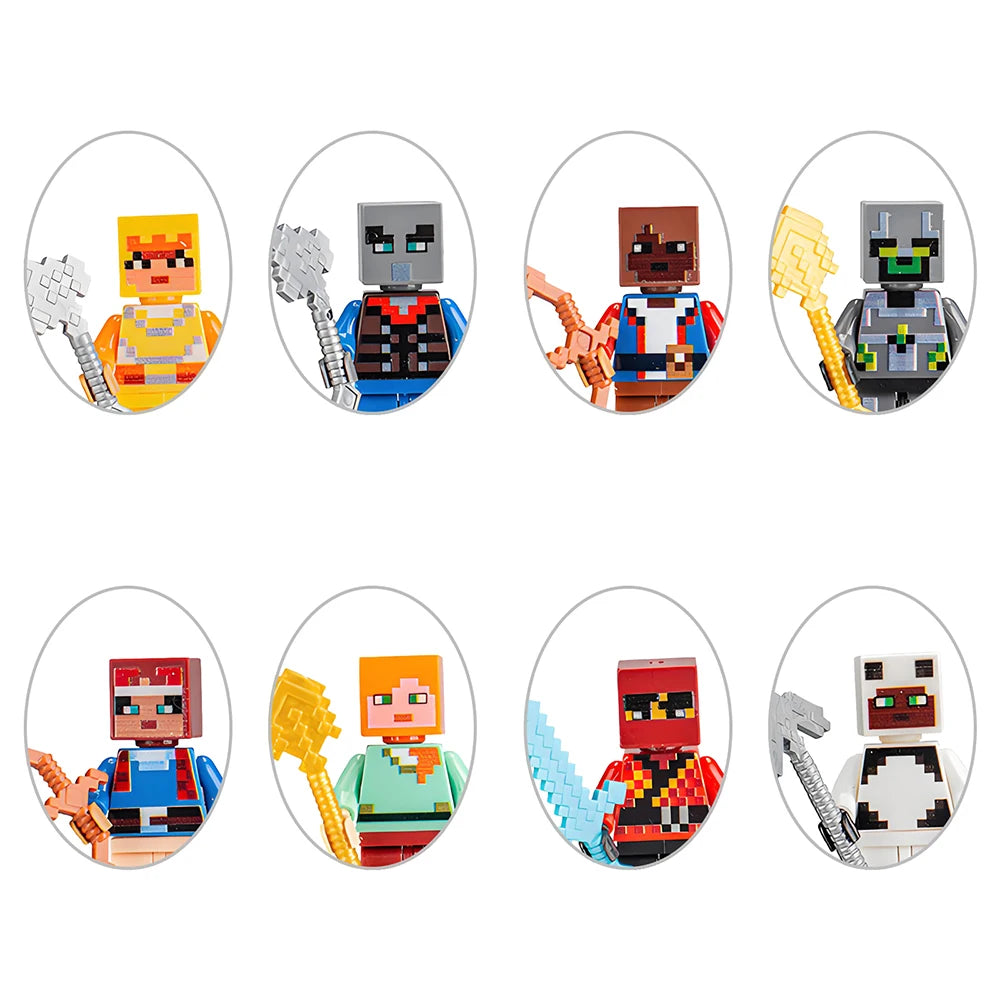 Pixel Figure Advent Calendar – 24 blocky characters and animals