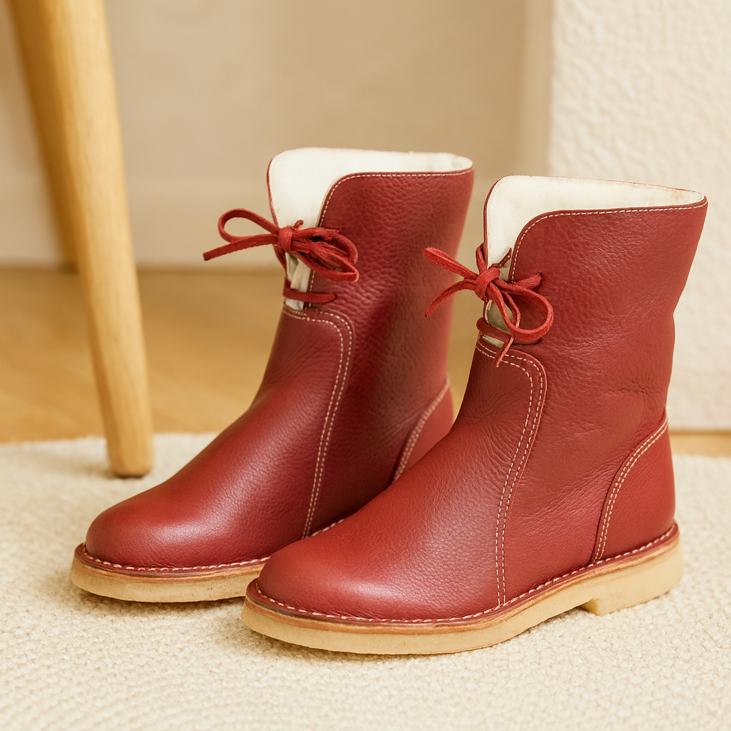 Women's Winter Boots – wool lining, waterproof outer, non-slip sole