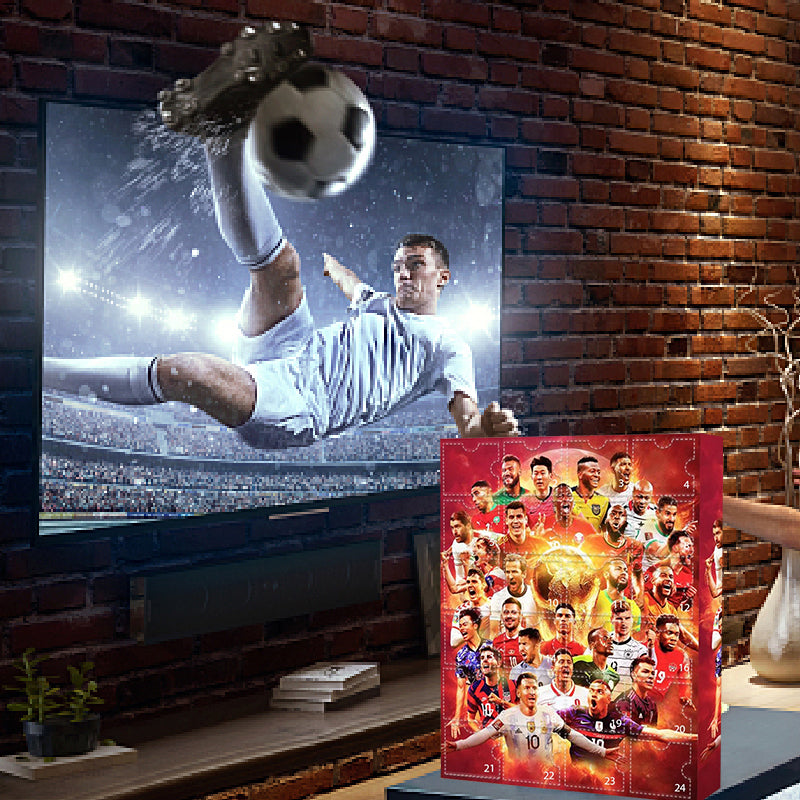 Football Advent Calendar – 24 collectible player figures, one behind each door