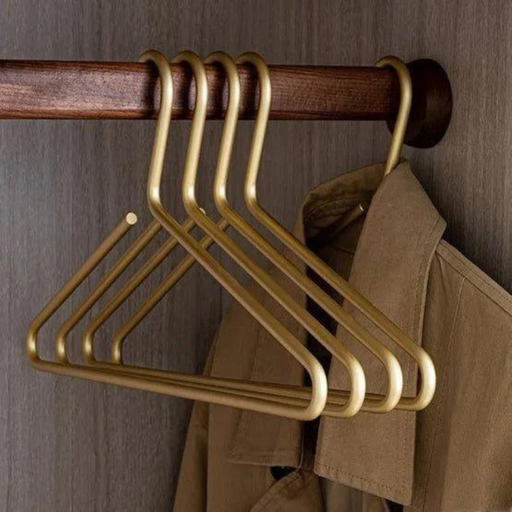 Non-Slip Clothes Hangers – set of five, slimline, matte finish
