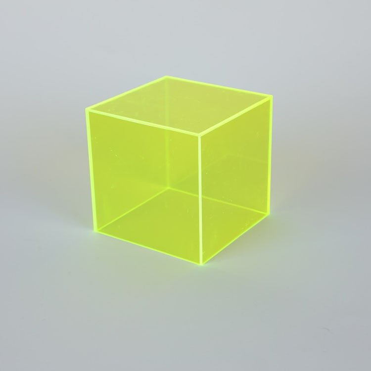 Acrylic Display Box – coloured cube, translucent, stackable