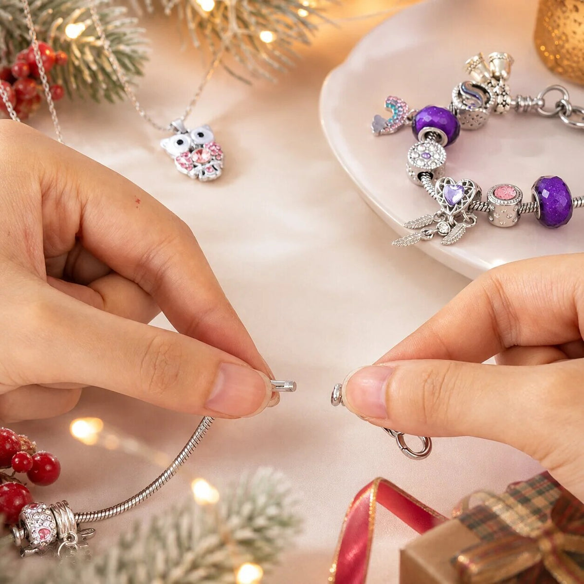 DIY Bracelet Advent Calendar – 24 charms, beads and a chain to assemble