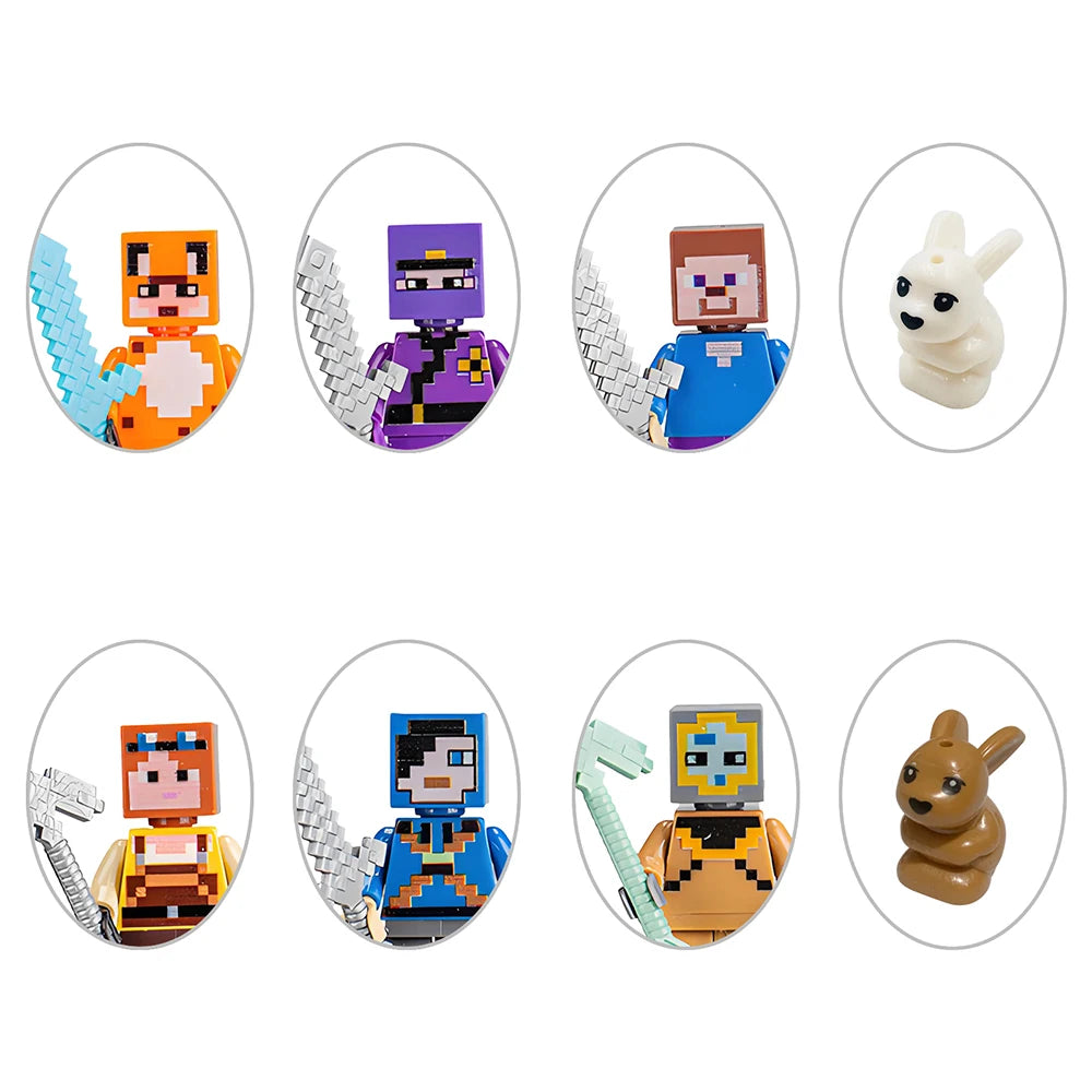 Pixel Figure Advent Calendar – 24 blocky characters and animals