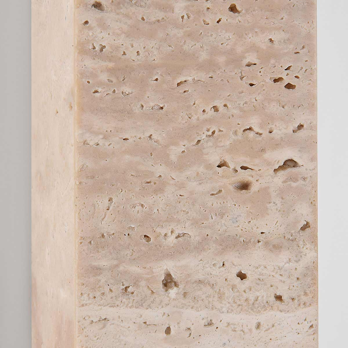 Travertine Wall Light – natural stone, up and down light, two G9 sockets
