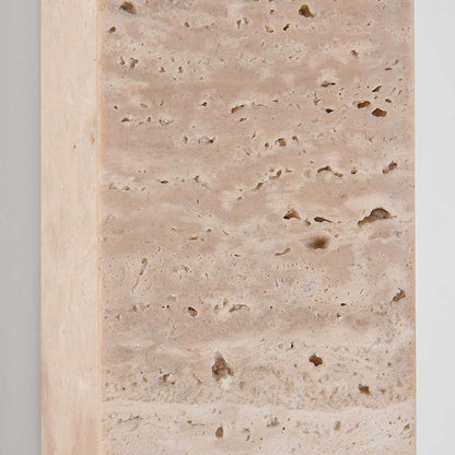 Travertine Wall Light – natural stone, up and down light, two G9 sockets