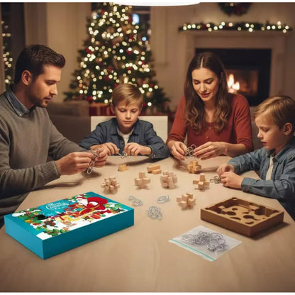Brain Teaser Advent Calendar – 24 metal wire and wooden puzzles
