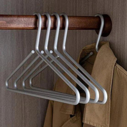 Non-Slip Clothes Hangers – set of five, slimline, matte finish